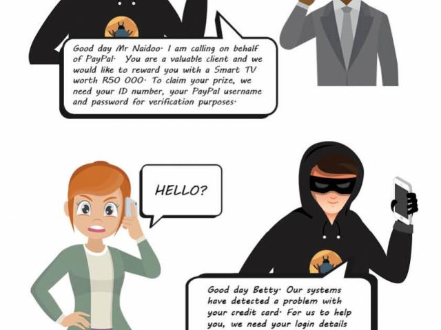 A phisher scamming multiple people